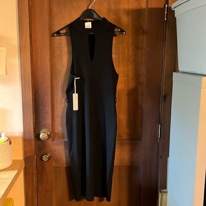 1X IRIS BASIC BLACK SWEATER DRESS NWT